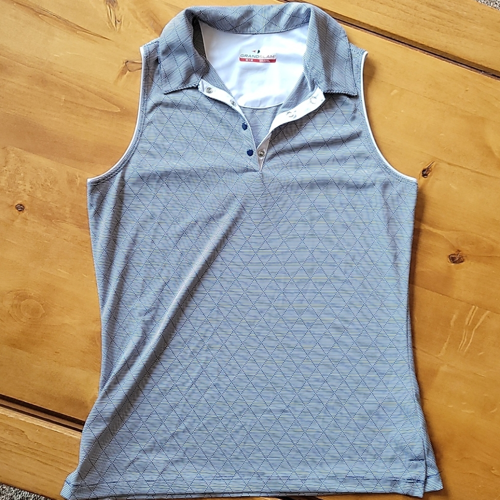 Grand Slam Tank top collared golf shirt